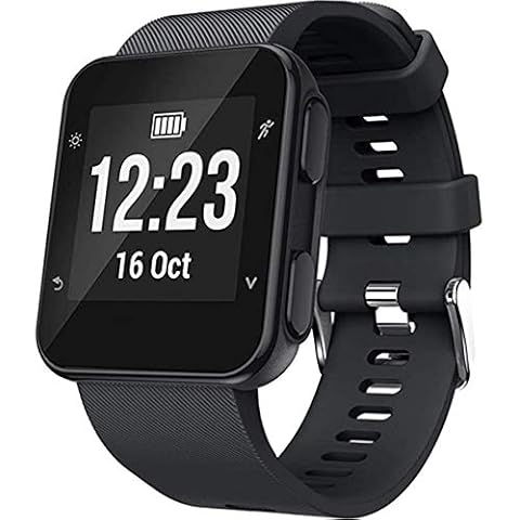 Shieranlee Band Compatible with Garmin Forerunner 35, Soft Silicone Watch Band Replacement Strap, for Garmin Forerunner 35 Smart Watch, Fit 5.11-9.05 Inch (130mm-230mm) Wrist Cover
