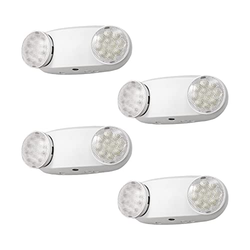 TANLUX LED Emergency Lights with Battery Backup (4 Pack) White