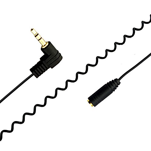 Cable adaptador Jack 3.5mm a 2.5mm enrollado 2 piezas miniatura 2
