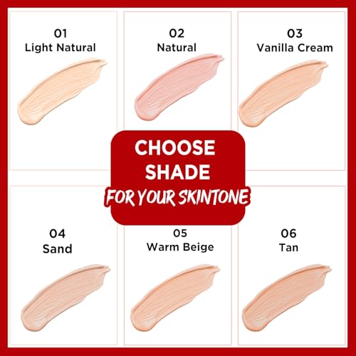 Image of Glam21 Blendable Tube Foundation | Hides Skin Imperfections, Dark Spots, Fine lines | Lightweight | Suitable for All | 6 Shades Match Indian Skin Tones | 70gm|04-Sand