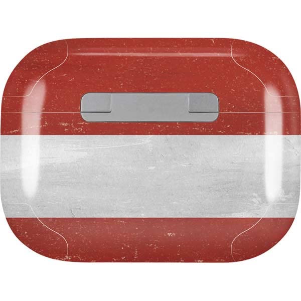 Skinit Decal Audio Skin Compatible with Apple AirPods Pro (2rd Gen, 2022) - Skinit Originally Designed Latvia Flag Distressed Design