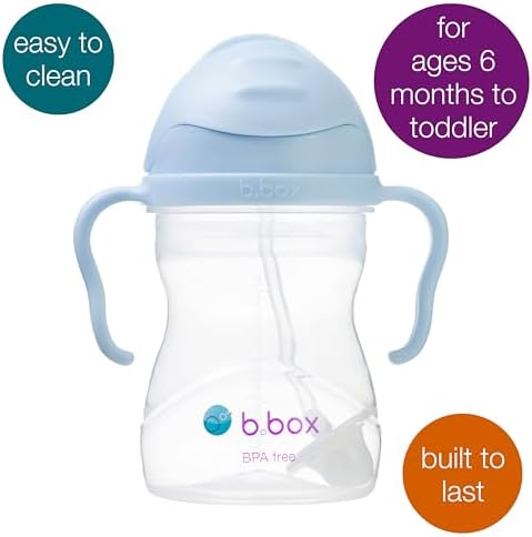 B.Box Kubeczek Niekapek, Tworzywo Sztuczne, Jasnoniebieski, 240 ml