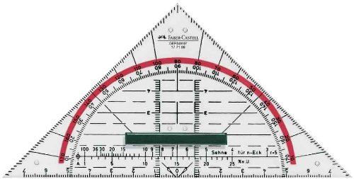 Faber-CastellSet Square BK 1 Small with Handle Pack of 2