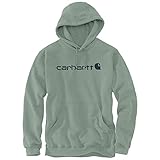 Tasche auf Vorderseite Carhartt Workwear Core Logo Herren-T-Shirt, Farbe: Jade Heather, Größe: L