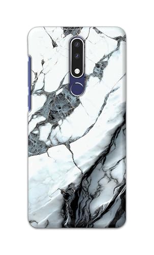 Image of Printed Hard Back Cover for Nokia 3.1+ Plus Back Cover (Marble Design -K1) -190724(DP)