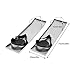QUSKLISU Concrete Knee Boards, 28'' x 8'' Concrete Knee Boards Stainless Steel Concrete Sliders Kneedboards Construction Pair Kneeler Board Work Tools for Concrete Finishing Work