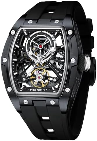 MF MINI FOCUS Men Automatic Watch Skeleton Luxury Dress Wrist Watches