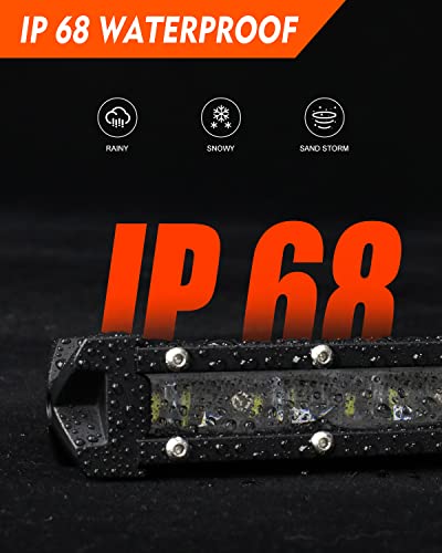 Colight 8 Inch Light Bar - Single Row Led Light Bar Driving Light 12000 Lm 6D Lamp Cup Off Road Led Light Bars For Trucks Boat Suv Bumper Atv Trucks Roof Cabin #TOP6