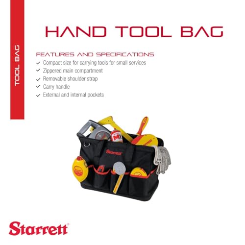 Sac à outils à main Starrett BGM multipoche zippé taille M