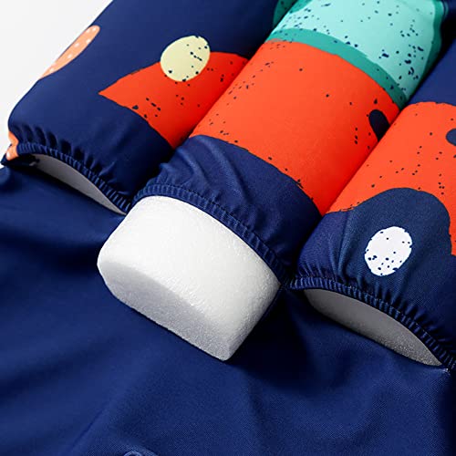 Image of Kids Float Swimsuit Buoyancy Sticks for Baby Boys Girls One Piece Floating Swim Vest Training Aid Swimwear