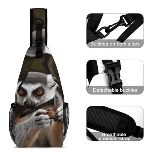 Mochila bandolera deportiva casual para trekking miniatura 3