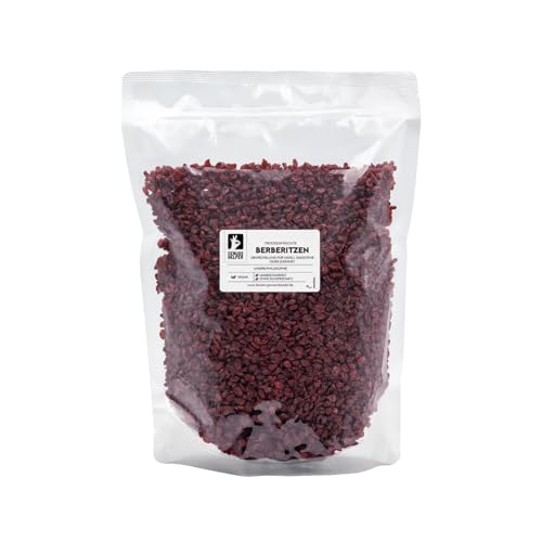 Bremer Gewürzhandel Berberitzen getrocknet sauer sehr vitaminhaltig für Quark Müsli Joghurt oder orientalische Reisgerichte 1kg