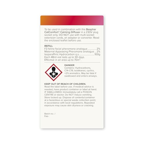 Beaphar - CatComfort® Excellence 30 Day Refill – Pheromone Calming for Cats - Reduces Stress, Anxiety & Unwanted Behaviour – Long-Lasting Stress-Relief- Lasts Up To 30 Days - Covers 70m² Area - 48ml - Image 3