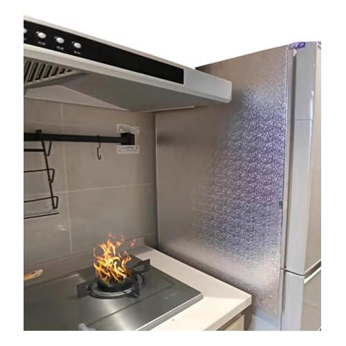 Protector contra salpicaduras de papel de aluminio para evitar grasa en la encimera