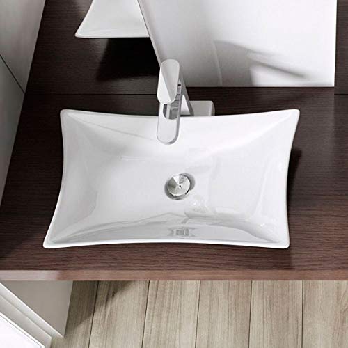 Cuba de Apoio Banheiro Lavabo Sobrepor Redonda de Porcelana Cerâmica Louça C310 - Premierdecor