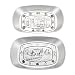 BESTonZON 2 Stücke Metall Teller Speiseteller Dessertteller Snackteller Salatteller Obstteller Serviertablett Kuchenteller Brotteller Essteller Servierteller für Zuhause Küche Restaurant