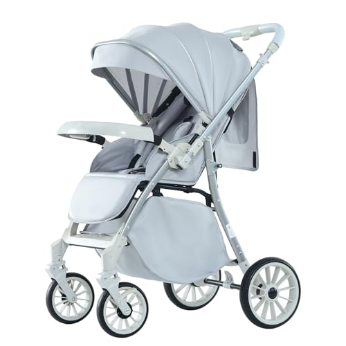 Baby Stroller, 2-in-1 Reversible Toddler Seat with Snack Tray, Fo...