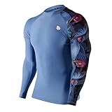 HUGE SPORTS Haut de Protection Homme - Rashguard à Manches Longues à Séchage Rapide Com...