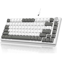 Ajazz AK820 Mechanical Keyboard with with CNC Knob Control,75