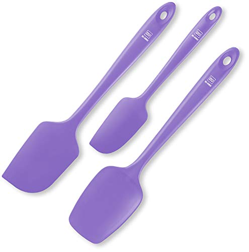 DI ORO - Juego de espátulas de silicona – Espátulas de cocina de goma para hornear, cocinar y mezclar, resistentes al calor y sin BPA, espátulas de silicona para utensilios de cocina antiadherentes,