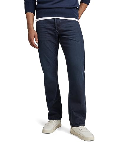 G-STAR Raw - Mens Dakota Regular Straight Jeans, Color Worn in Nighthawk Blue, Size: 32W x 32L