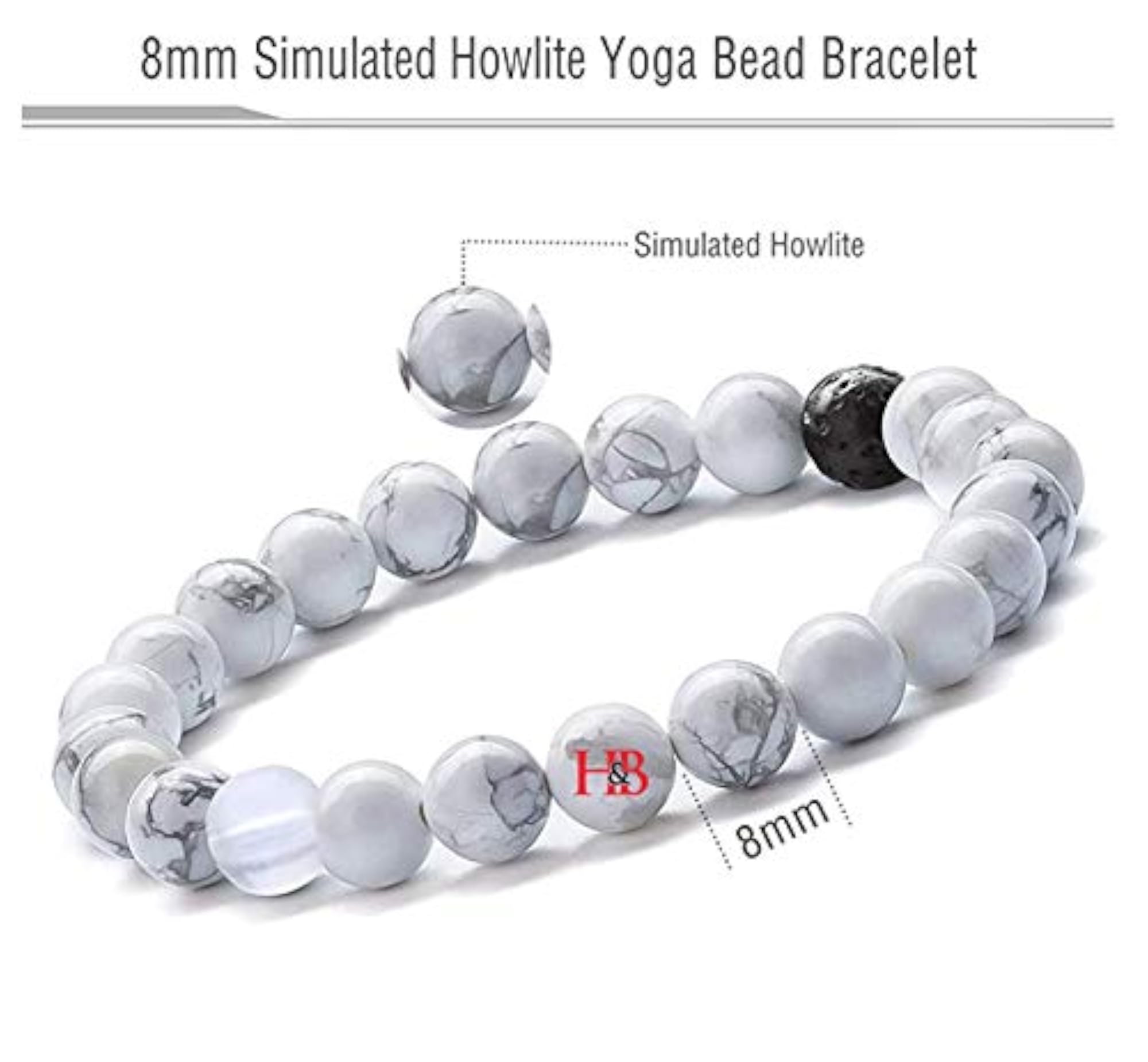 White Beaded Bracelet