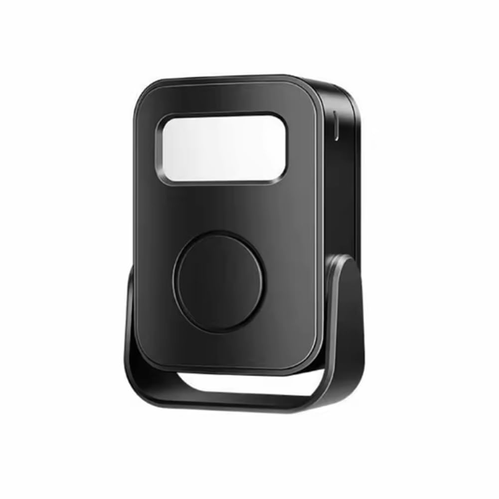Jnchdghwa Black Wireless Door Greeter Infrared Sensor Intelligent Welcome Doorbell Recording Function Smart Motion Detector Detection Sensor