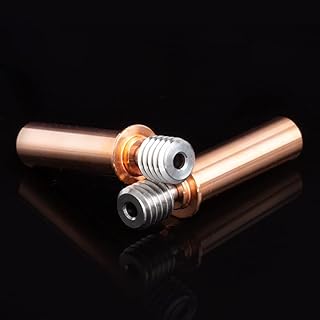 BZ 3D 2PCS CR6 SE All Metal Titanium Alloy Bi-Metal Heatbreak,Upgrade Smooth Bimetal Heat Break for CR-6 SE/Max/CR-5 Pro/CR10 Smart/Ender 3 Neo/V2 Neo/Max Neo Hotend Heatbreak.