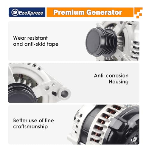 Image of Ezexpreze Alternator Compatible with Chrysler 200 11-14, Town & Country alternator 11-16 & Dodge Avenger 11-14, Grand Caravan 11-20, Journey 11-19 & Ram C /V & VW Routan, V6 3.6L,11570N, 11570