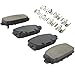 QUALITY-BUILT Black Series Ceramic Rear Brake Pads 1003-2081C Compatible with 2021-2024 Jeep Compass