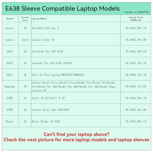 Image of Smatree Laptop Sleeve for 16 inch Acer Aspire 16 AI A16-11M-X0LW
