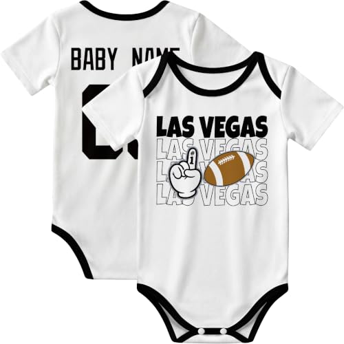 Image of KREDE Baby Clothes Custom Name Bodysuit for Baby Boy Gifts | Short Sleeves Bodysuit with Custom Number Name