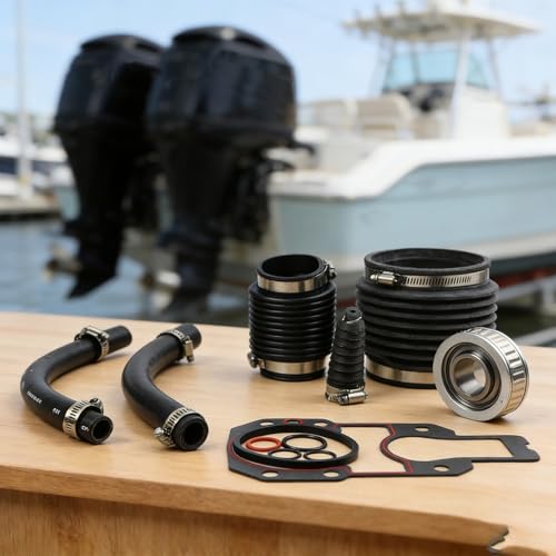 Kit de soufflet pour MerCruiser pour Alpha Gen R pour Mr Stern Drive, soufflet de changement de vitesse d'échappement en U avec support de roulement à cardan, ensemble de joints de réparation de joint – vue 7