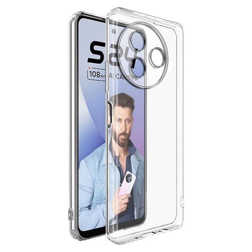 Image of COVERBLACK Soft Rubber Silicon Clear Case Back Cover Compatible for itel S24 (4G) - Transparent