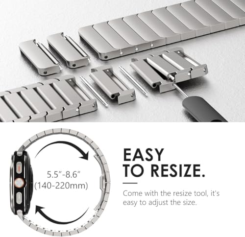Image of Zitel Stainless Steel No Gap Metal Band Compatible with Samsung Galaxy Watch Ultra 47mm 2025 /2024