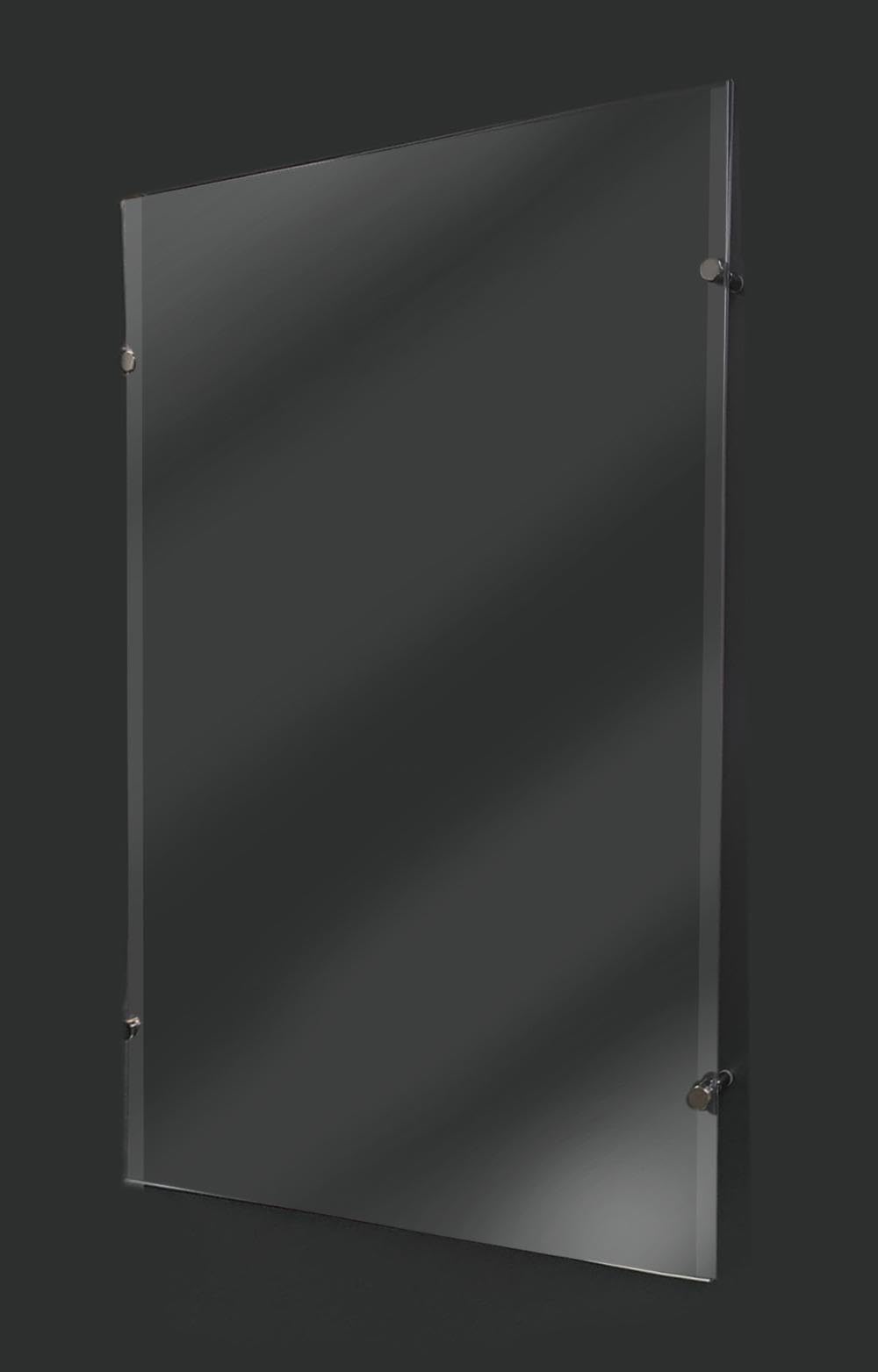 Portacarteles transparente 70 x 100 cm para pared o suspensión, bolsillo para carteles con espaciadores y cables, indispensable para tiendas, oficinas, escaparates, hoteles y restaurantes