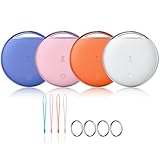 Air Tracker Tags-4 Pack, Smart Tag Work Compatible with Apple Find My (iOS Only), Bluetooth Tag Item Finders IP68 Waterproof Replaceable Battery for Wallet, Luggage, Backpack, Key(4 Colors)