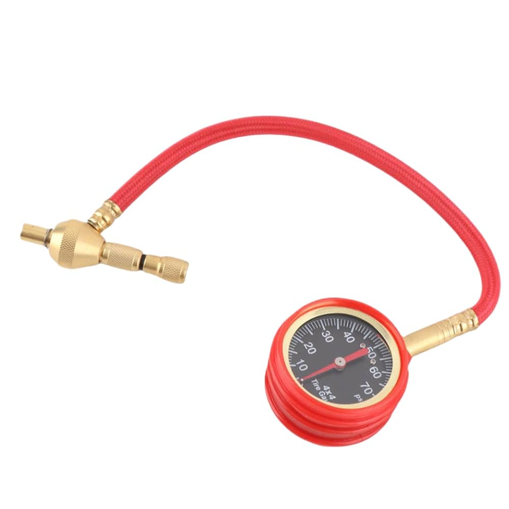 Tire Air Pressure Gauge Dial Meter Tester Compatible with Motor Vehicle Car Bike Van