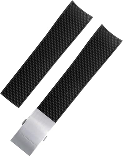 Bracelet étanche 21mm en caoutchouc pour L3.742 à boucle pliante fiable