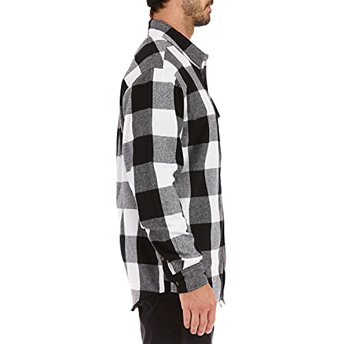 Smith's Workwear Men's Buffalo Pocket Flannel Button-up Shirt3