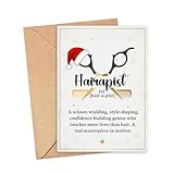 Hairdresser Thank You Card Christmas Card Funny Thankful Greeting Cards For Hair Stylist Barber Beautician Thank You Appreciation Card With Envelope Unique Thankful Gift Idea For Hairdresser Women Men