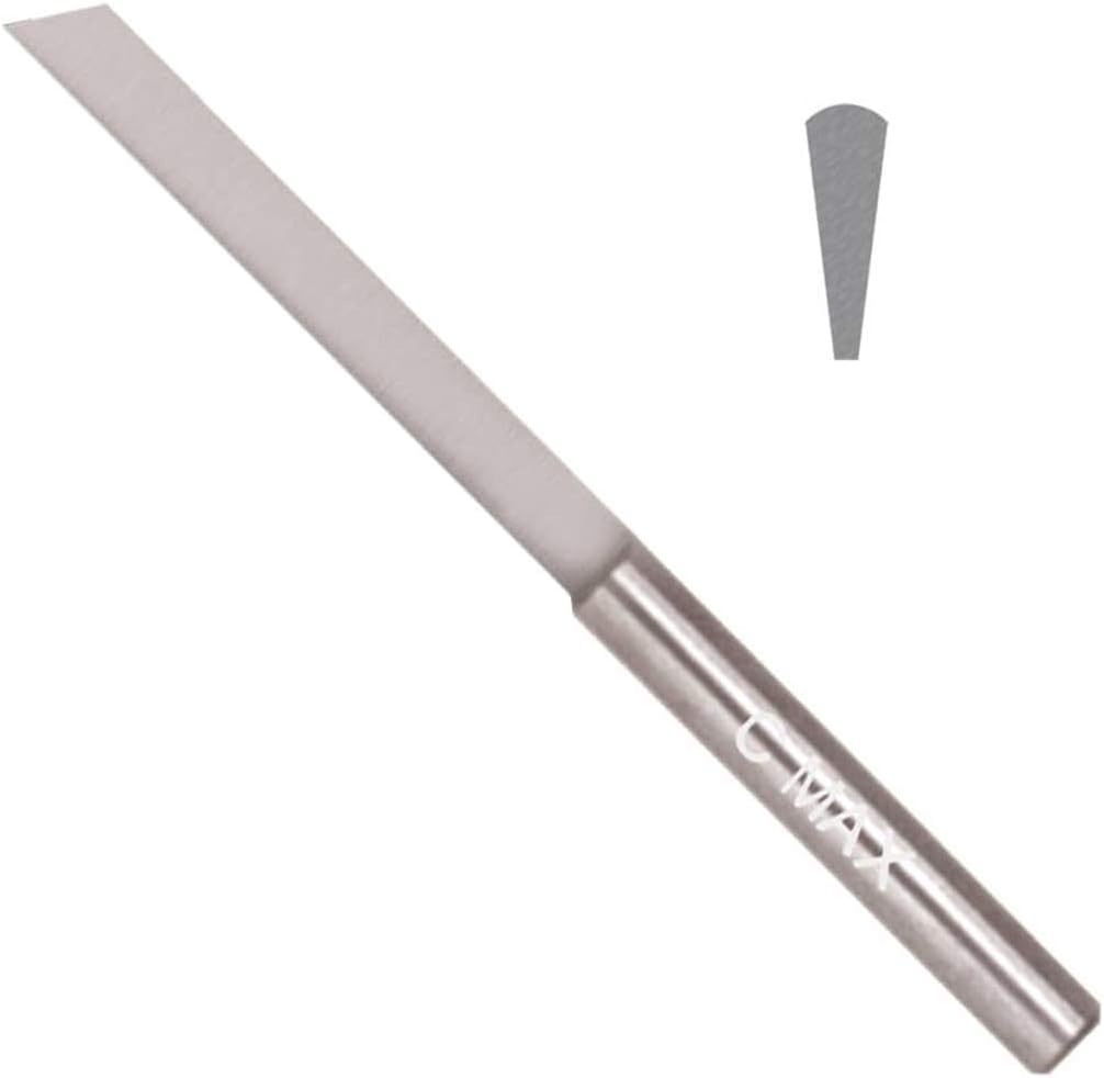 GRS Tools 022-723 C-Max Carbide Tapered Flat Graver # 36, 0.2 mm Tool Point