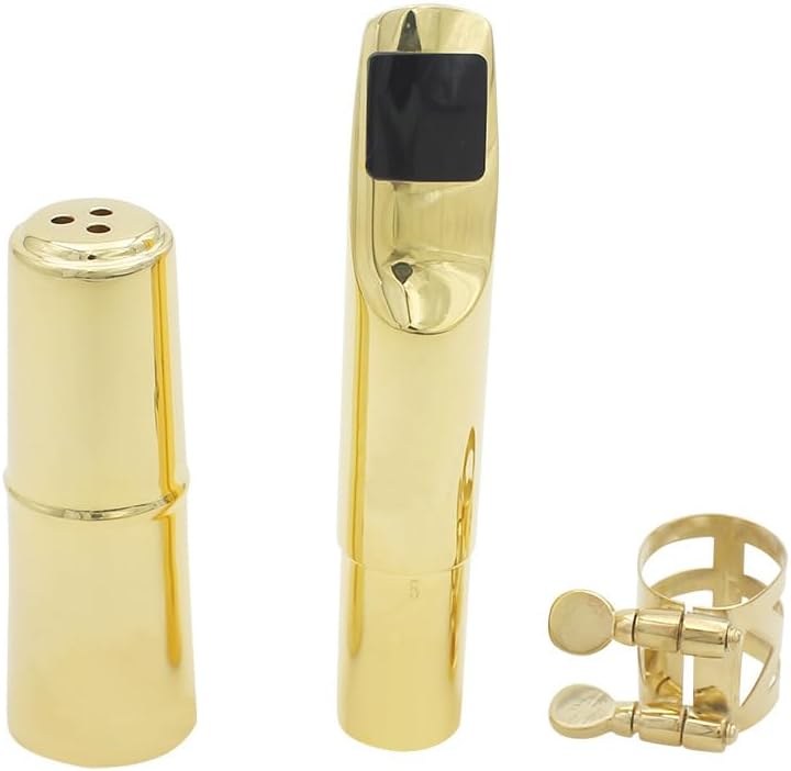 Metal Saxphone Clarinet Ligature with Brass Mouthpiece Clip Fastener Set Professional Saxophone Tools Kits