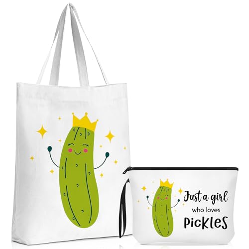 Sieral 2 Pcs Pickle Gift Bags for Women, Pickle Lover Goodie Bags