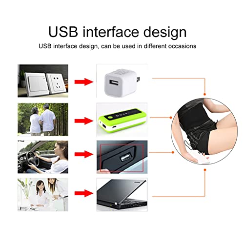 Ceinture de ceinture abdominale électrique USB à diffusion thermique active - 4