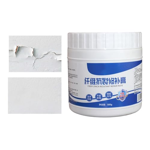 Masilla Reparación Agujeros Y | Compuesto Impermeable Reforzado De Fibra Con Espátula - Recubierto Para Y Particiones - Para Oficina, Casa, Cocina, Baño, Hormigón, Exterior, Estuco, Techo