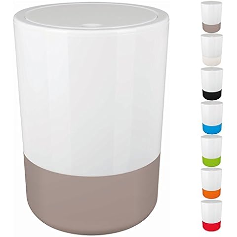 Spirella Design Kosmetikeimer Moji Bad Treteimer Schwingdeckeleimer Abfallbehälter mit Schwingdeckel 5 Liter Cover