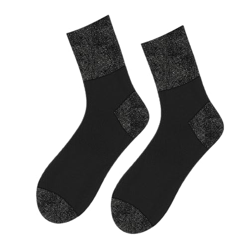 Calcetines calefactores – Calcetines de algodón de fibra aluminizada | Calcetín térmico para pies | Calcetines de aislamiento térmico para actividades al aire libre en climas fríos, less sports