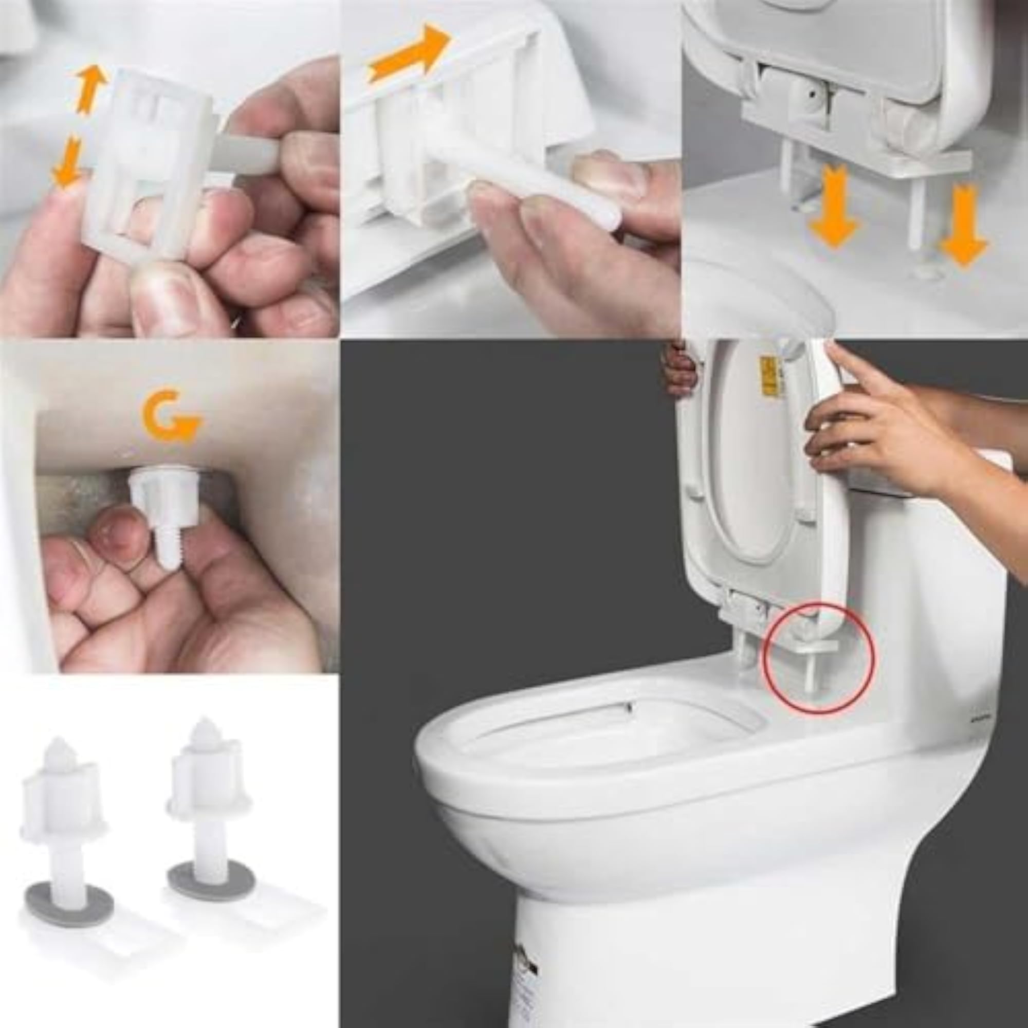 Toilet Seat Bolts and Screws Replacement Kit