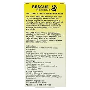 Rescue Remedy Bach Pet Natural Stress Relief Size: 20ml